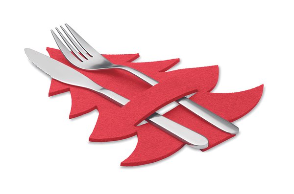 Besteckhalter-Set RPET-Filz Adivich