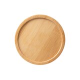 Tasse aus Keramik 250ml mit Deckel aus Bambus, der als Untersetzer dient Rendin