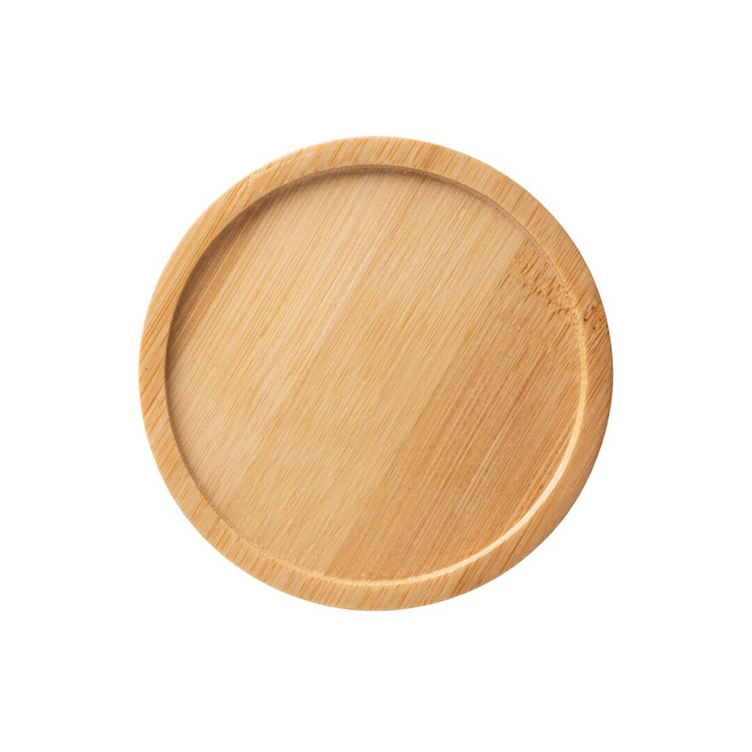 Tasse aus Keramik 250ml mit Deckel aus Bambus, der als Untersetzer dient Rendin