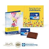 Werbe-Klappkarte mit süsser Füllung