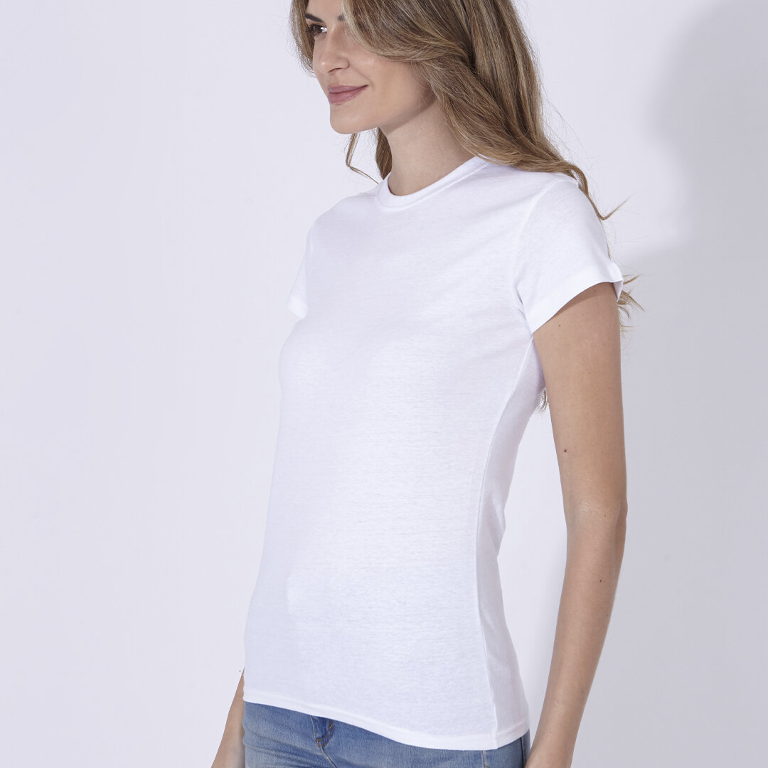Frauen Weiss T-Shirt "keya"