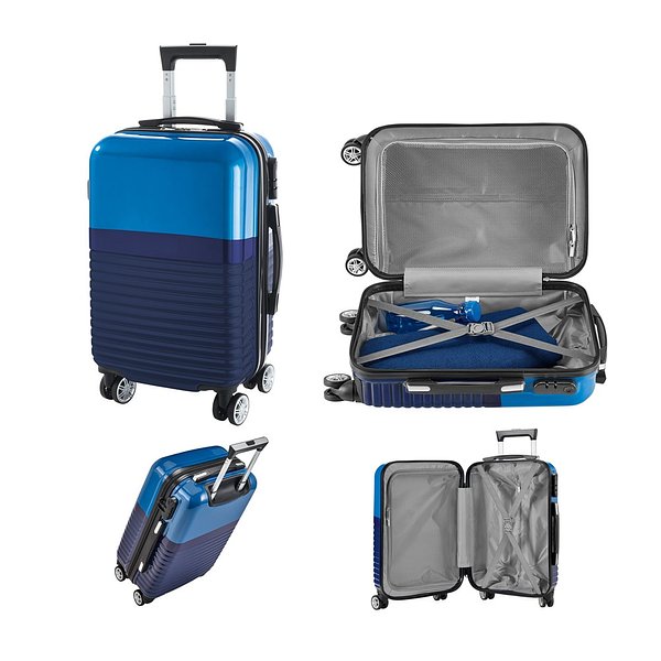 Reisetrolley aus ABS und PV Lureni