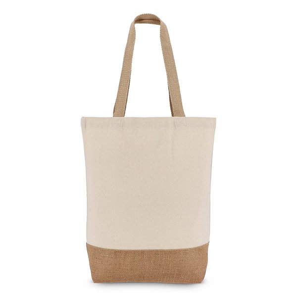 Baumwoll-Jute Tragetasche OEKO-TEX® 41 x 13 x 41cm 320g/m² Adaltik