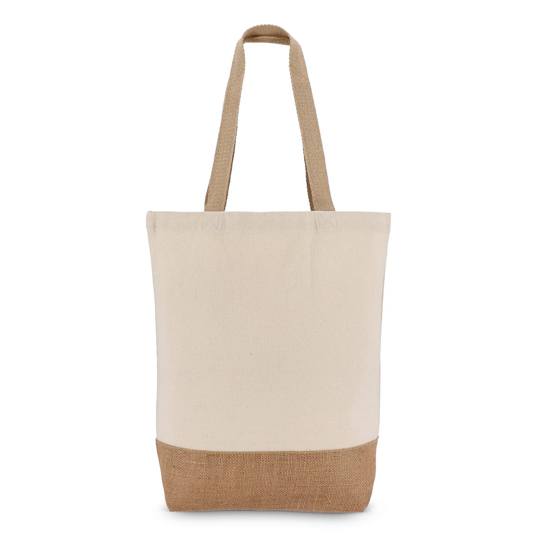 Baumwoll-Jute Tragetasche OEKO-TEX® 41 x 13 x 41cm 320g/m² Adaltik