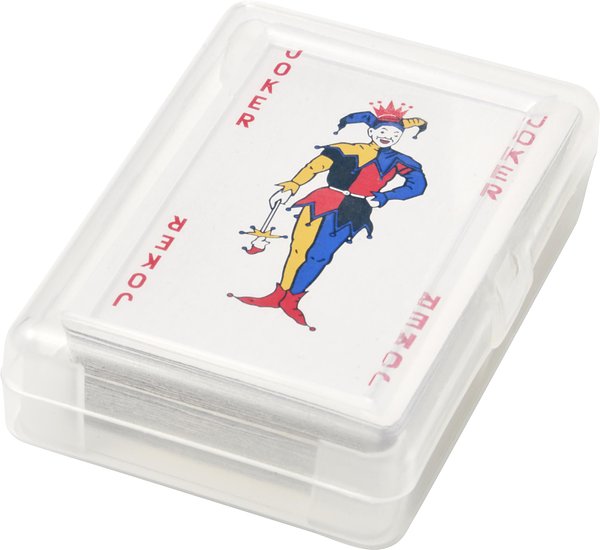 Kartenspiel in transparenter PET Box Onnelveza