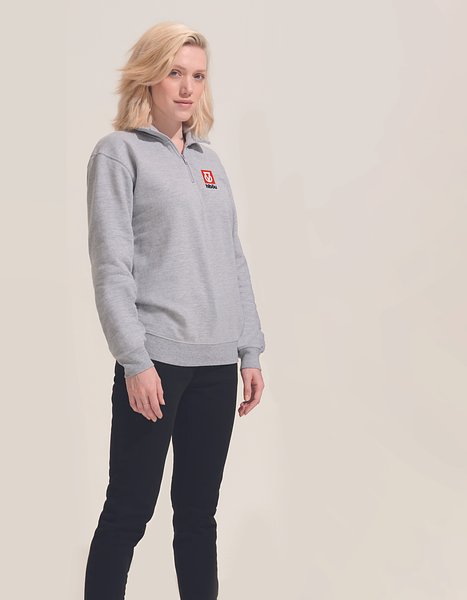 Sweater Zip Kragen Noldina