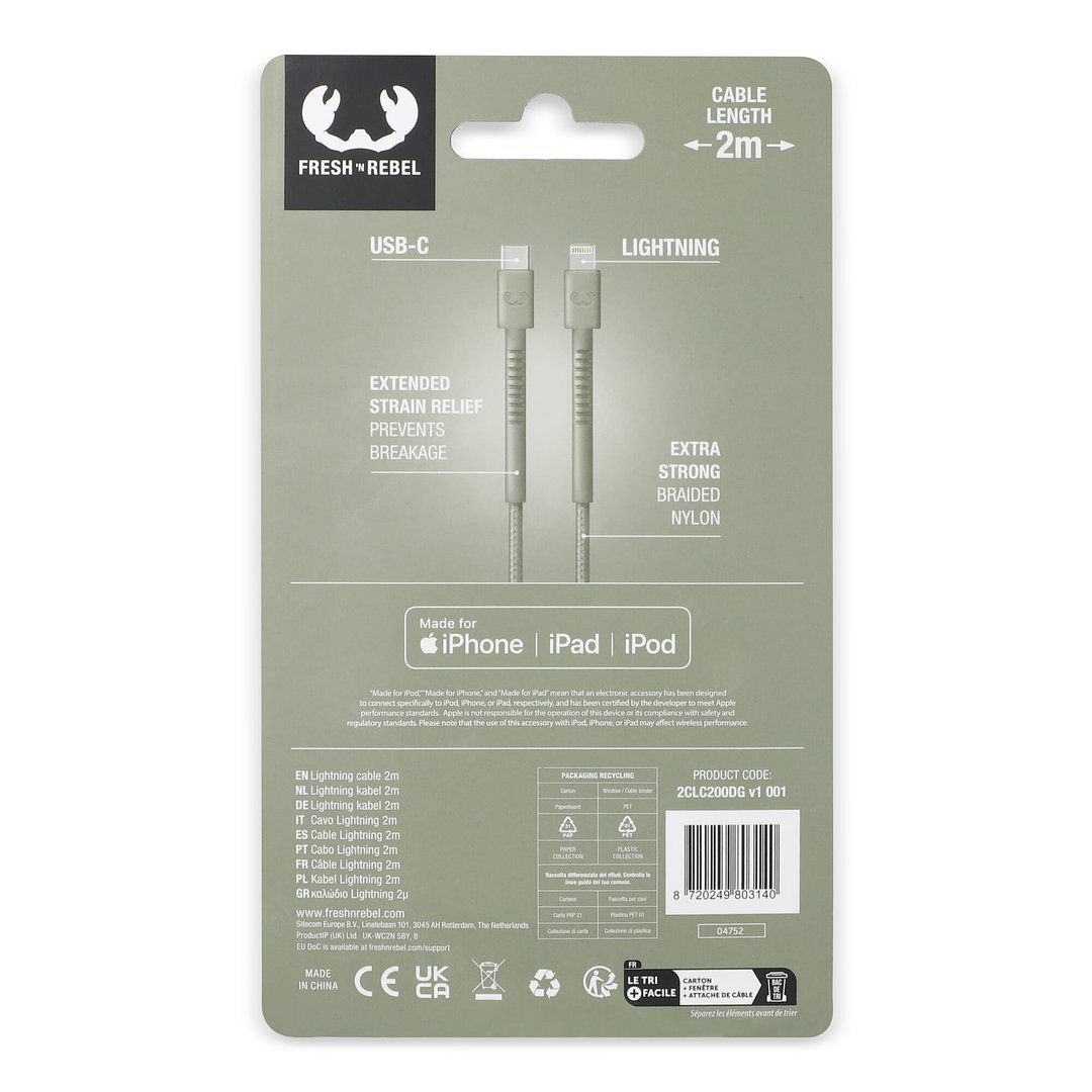 USB-C zu Apple Lightning Kabel 2.0m Helvin