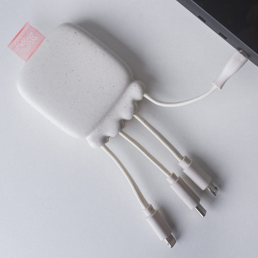 Octopus Gamma 2 Bio Charging cable with 3.000mAh Powerbank Nicorela