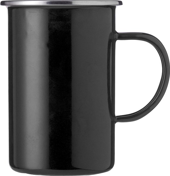 Emaille-Tasse Fränzi | Edelstahlrand | 450 ml