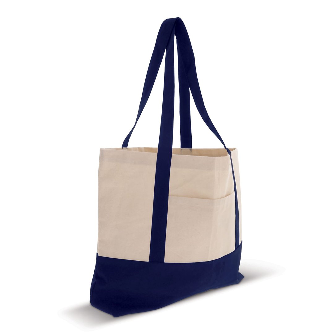 Strandtasche Baumwollsegeltuch OEKO-TEX® 280g/m² 42x10x30cm Lixali