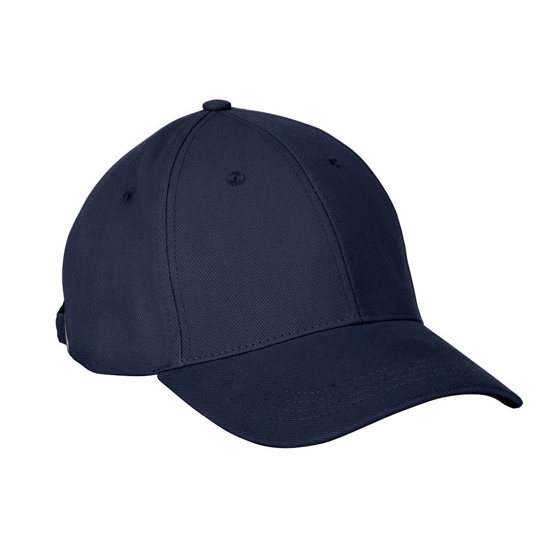 Kappe aus 100 % gebürsteter Baumwolle (260 g/m²) mit 6 Paneelen Raitlin