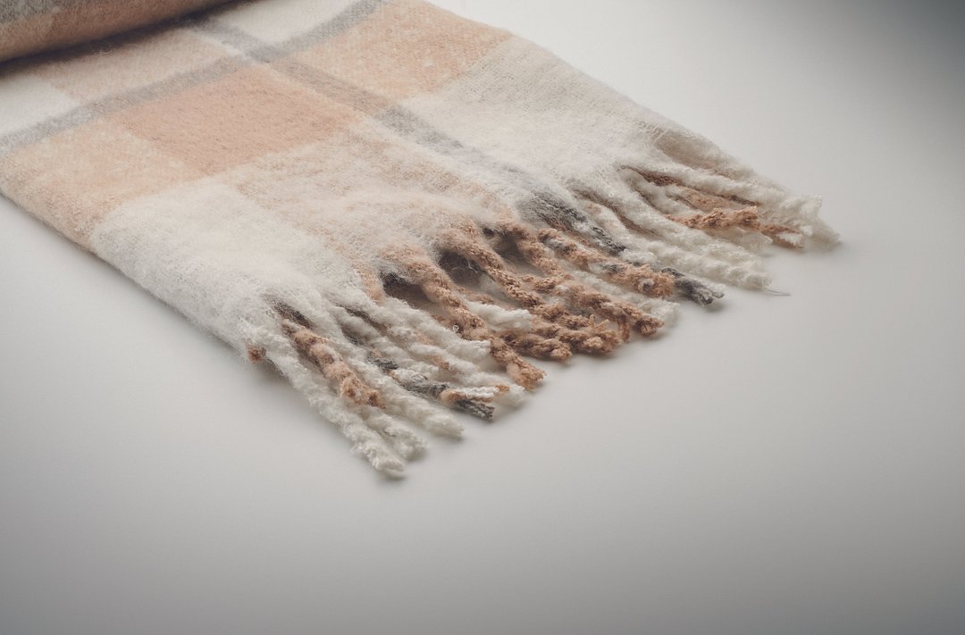 Karierte Mohair-Decke Nathli
