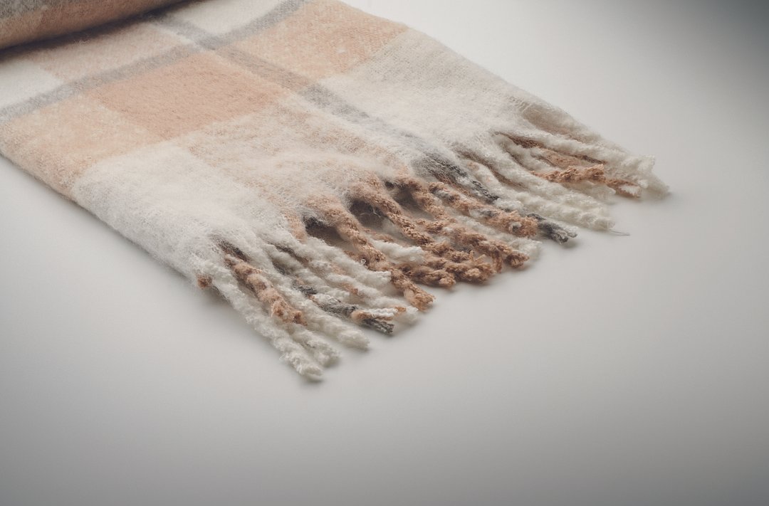 Karierte Mohair-Decke Nathli