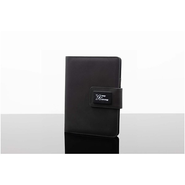 A5 Notizbuch mit Powerbank und Leuchtlogo - Gierina