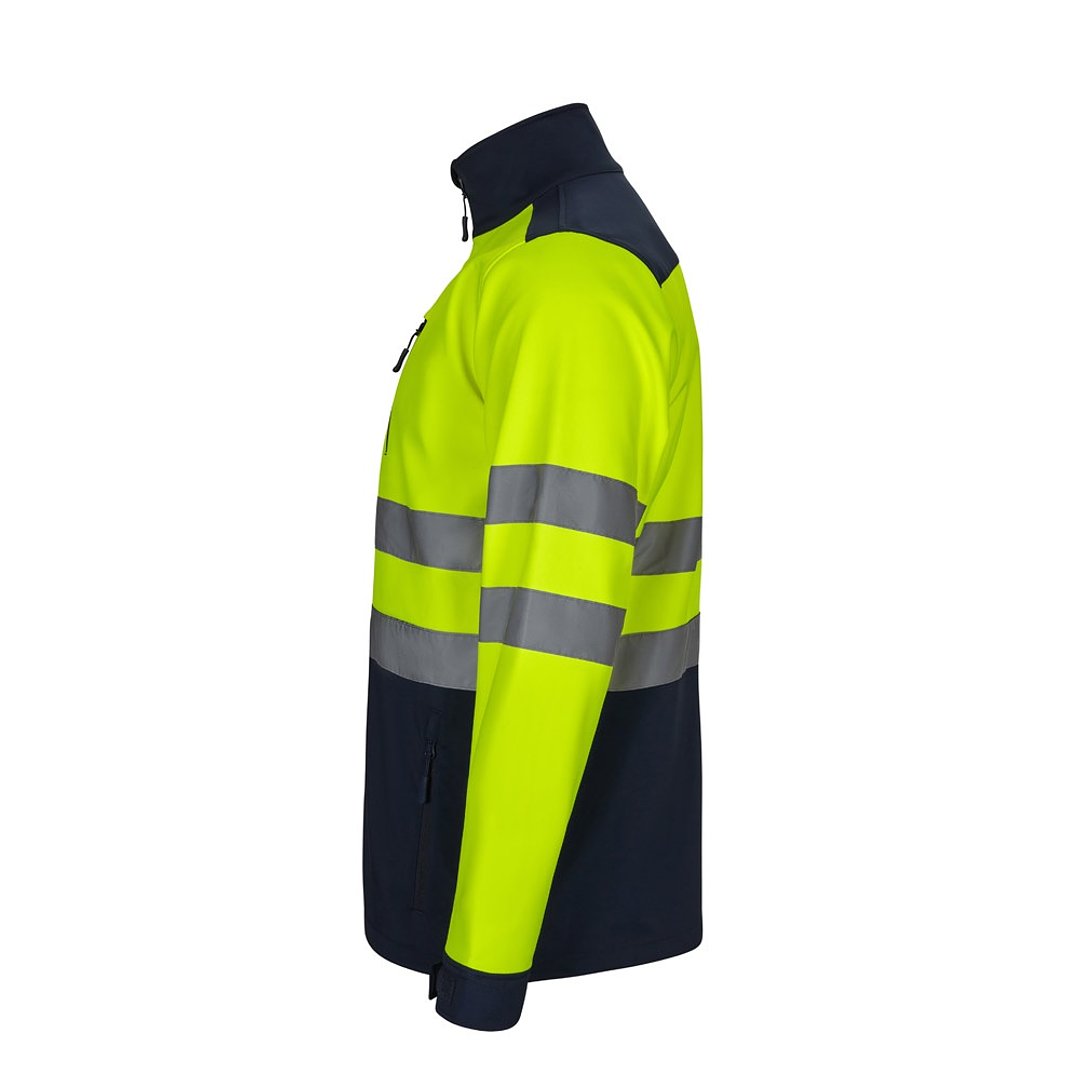 Zweifarbige Softshell-Jacke (280 g/m²) aus Polyester (96 %) und Elastan (4 %) Bistga