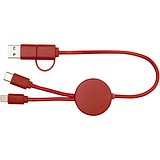 30 cm 5-in-1 Kabel aus recyceltem Kunststoff für Datenübertragung und 27W Schnellladung - Divik