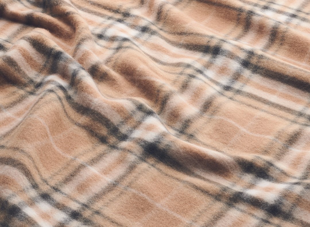 RPET Fleece-Reisedecke Karo Waltia