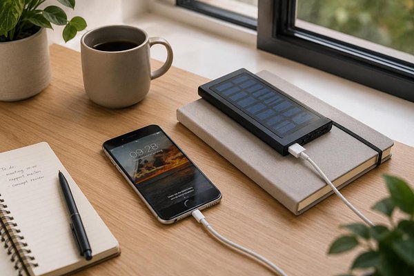 Solar-Powerbank Sonne Uedicch | 8 000 mAh