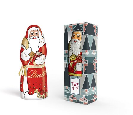 Bedruckbarer Lindt Weihnachtsmann 70g