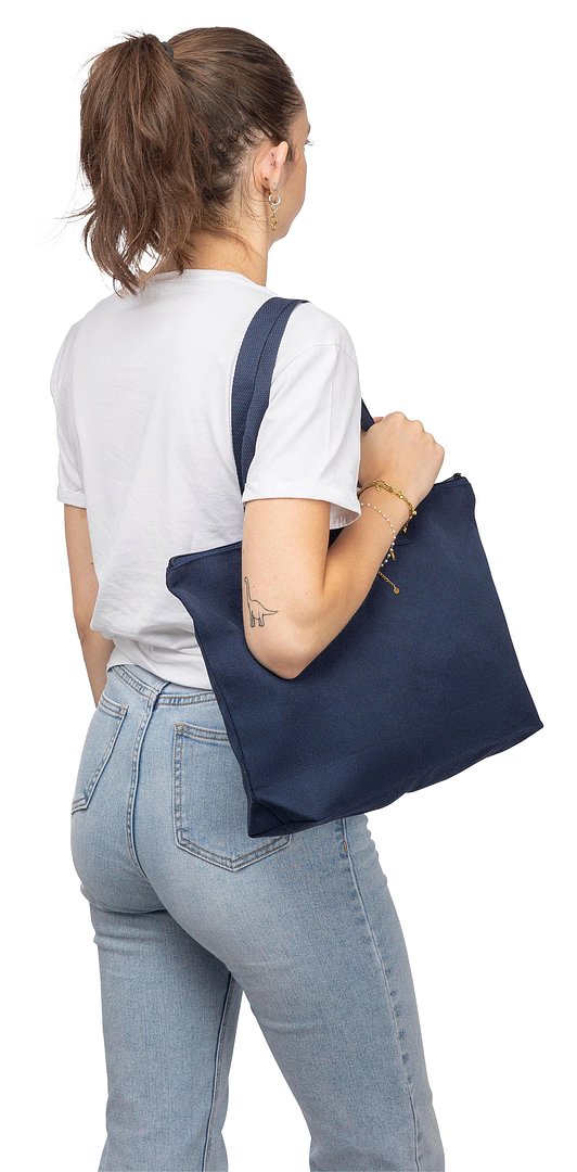 Tragetasche aus recyceltem Polycotton (330 g/m2) Benja