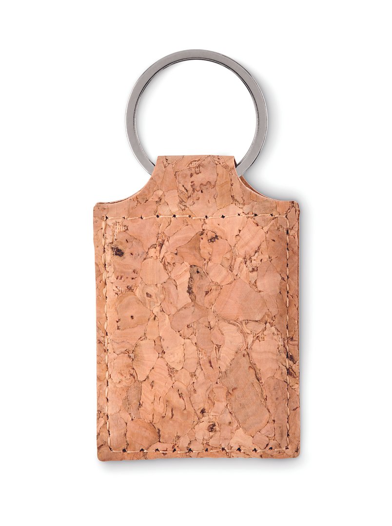 Schlüsselring Kork, eckig Paulan