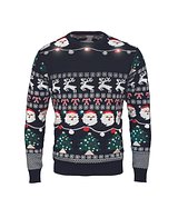 Weihnachts-LED-Pullover S/M Linana