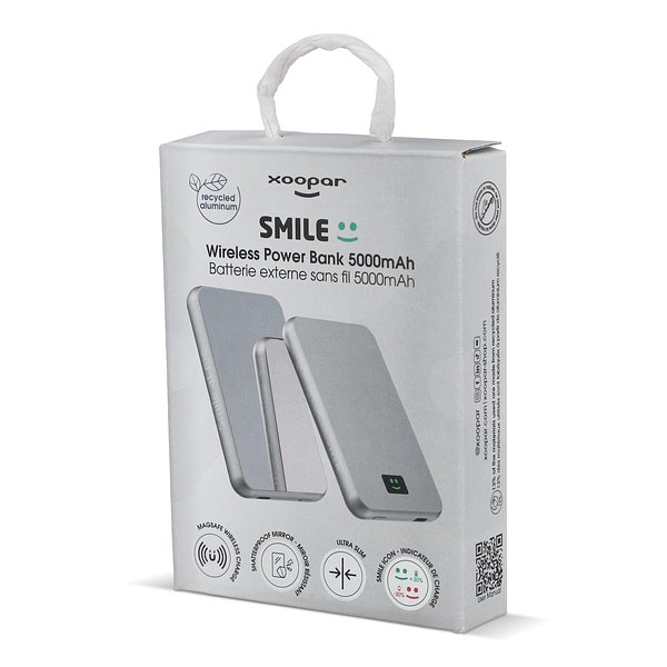 Smile Wireless Mirror Powerbank Kompatibel mit MagSafe 5000mAh Stgaunath