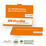 GRUSSKARTE MIT SCHOKOLADENTAFEL VON LINDT EXCELLENCE