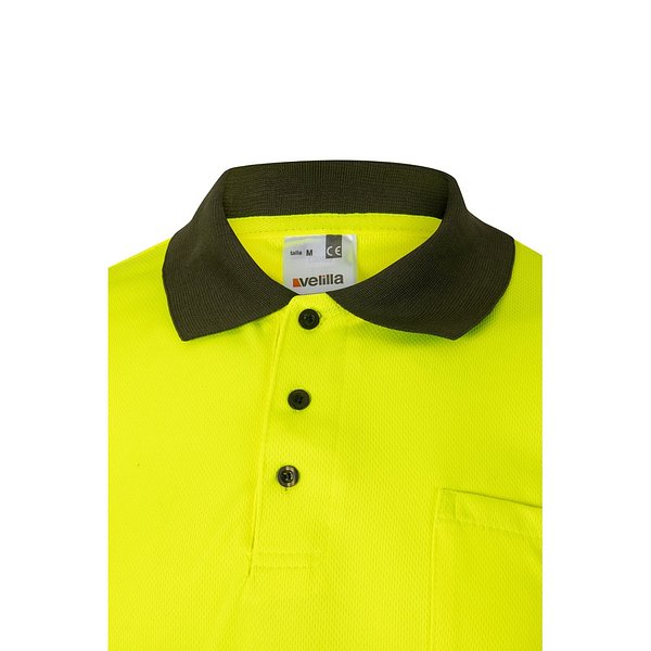 Zweifarbiges Poloshirt im Bird-Eye-Design (160g/m²) mit kurzen Ärmeln, aus Polyester (100%) Nicha