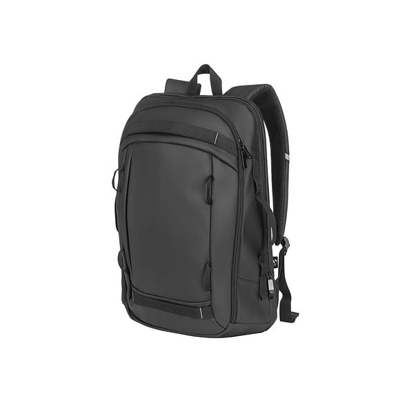 Laptop-Rucksack aus 900D recyceltem Polyester, hohe Dichte, mit wasserfesten Beschichtung und Futter aus 210D recyceltem Polyester Maramudy