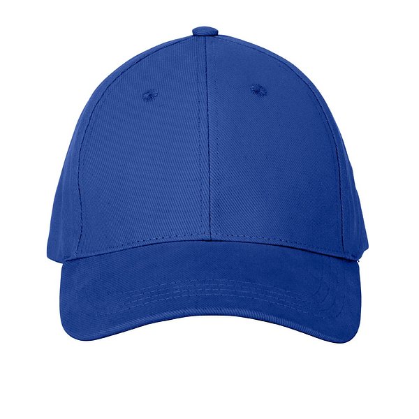 Kappe aus 100 % gebürsteter Baumwolle (260 g/m²) mit 6 Paneelen Raitlin