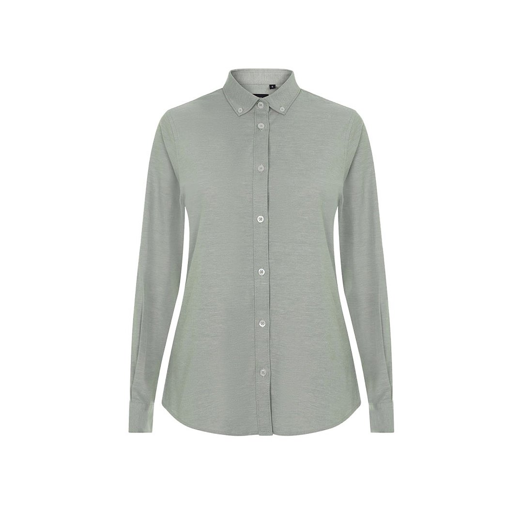Hemd Oxford (180 g/m²) für Damen, aus Baumwolle (50 %), Polyester (45 %) und Elasthan (5 %) Mudesch