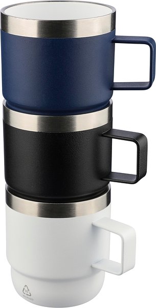Recycelter Edelstahl-Becher mit doppelter Wand (180 ml) Mengi