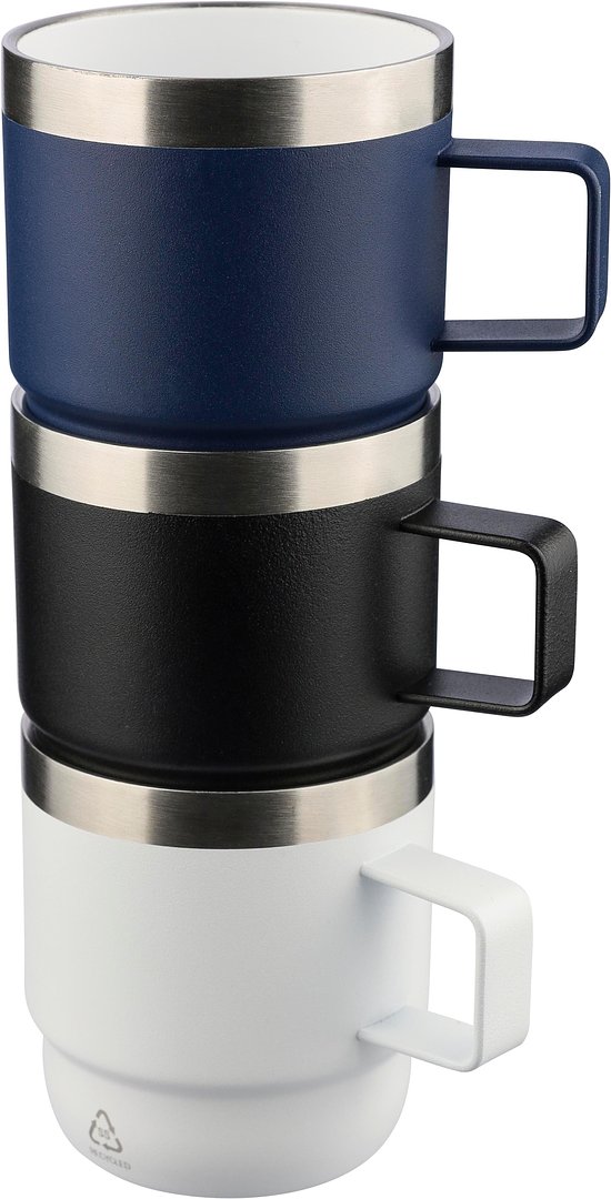 Recycelter Edelstahl-Becher mit doppelter Wand (180 ml) Mengi