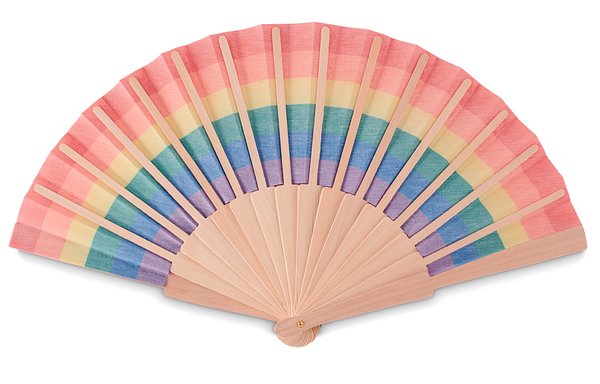 Fächer regenbogenfarbig Masperi