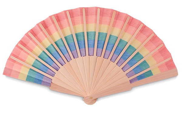 Fächer regenbogenfarbig Masperi