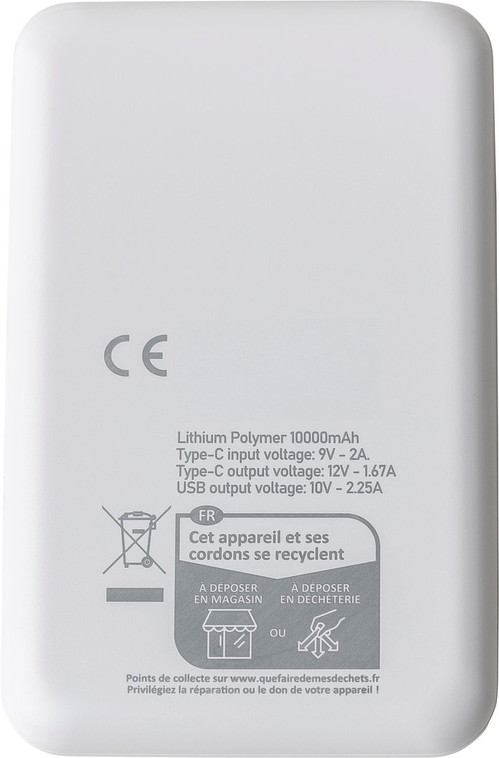 Recycelte ABS-Powerbank Iteivan