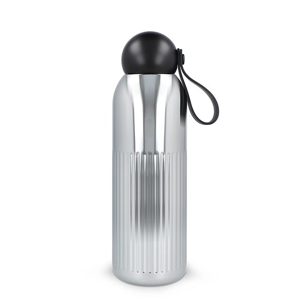 Tekla Stahlisolierflasche Chrom (recycelt) 500 ml Raingi