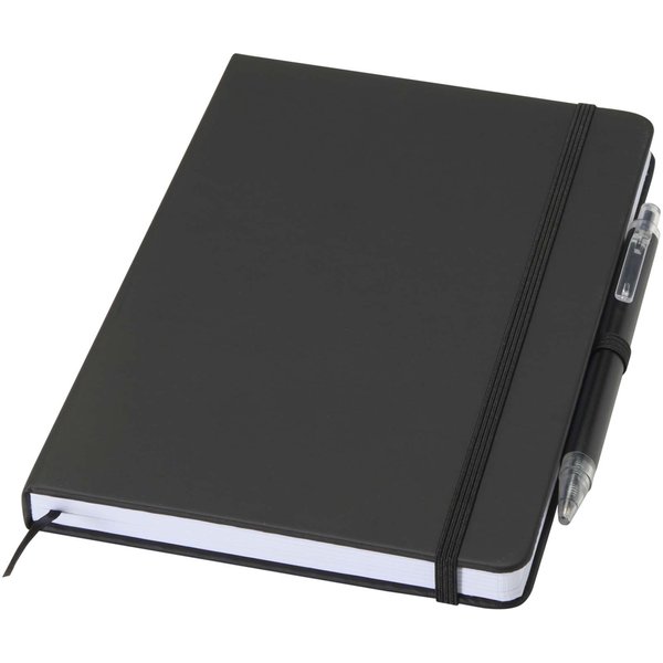 Set A5 Hardcover Notizbuch aus Recyclingpapier und einem Kugelschreiber - Andri