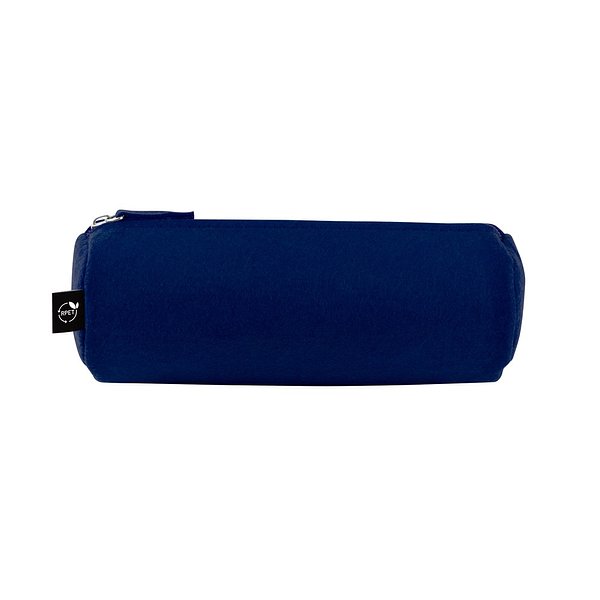 Mehrzwecketui aus recyceltem Filz (100 % rPET) mit Lineal, Bleistiften, Radiergummi und Spitzer Lüthlie