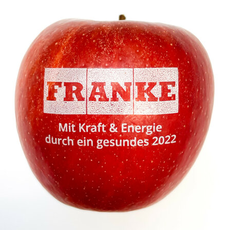 Logo Apfel graviert