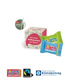 Werbewürfel mit süsser Füllung