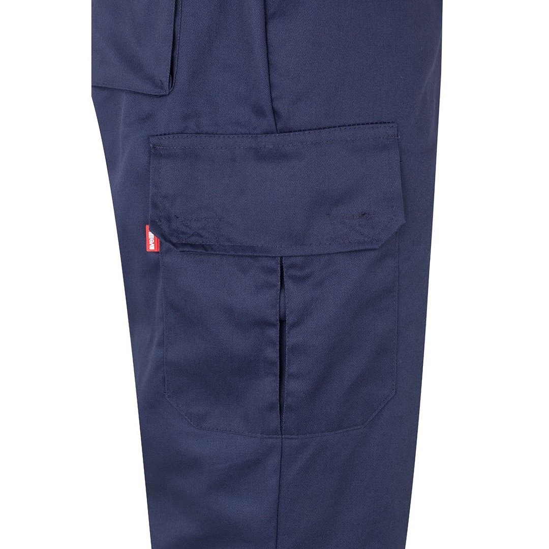 Zweifarbige Hose aus Twill (210 g/m²), gefüttert, mit mehreren Taschen, aus Baumwolle (20%) und Polyester (80%) Benina