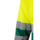 Zweifarbiges Poloshirt im Bird-Eye-Design (160g/m²) mit langen Ärmeln, aus Polyester (100%) Beatiani