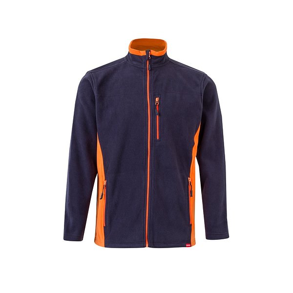 Zweifarbige Fleecejacke (220g/m²) aus Polyester (100%) Buoreni