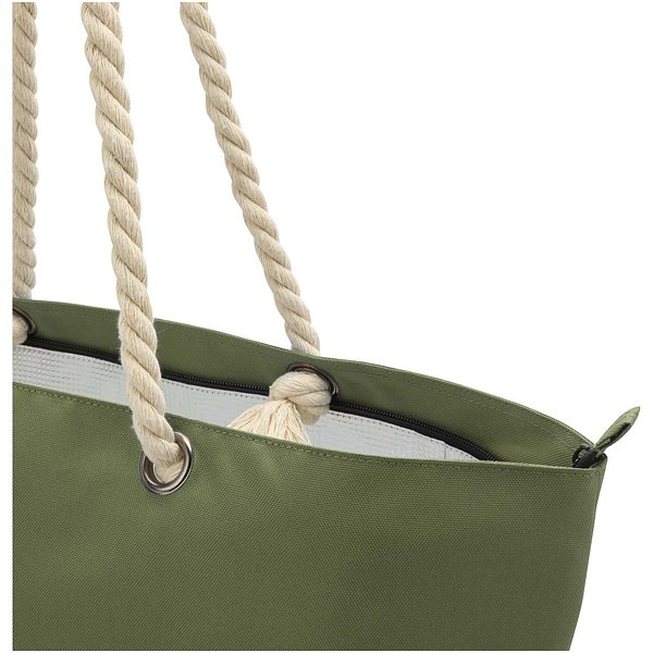 Strandkühltasche mit Kordelgriffen aus recyceltem GRS-Material - Vrettas