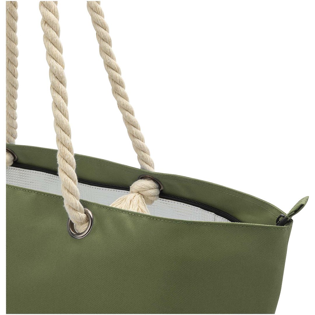 Strandkühltasche mit Kordelgriffen aus recyceltem GRS-Material - Vrettas