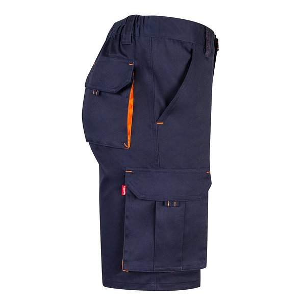 Zweifarbige Stretch-Bermudashorts mit mehreren Taschen (240 g/m²) aus Baumwolle (46 %), EME (38 %) und Polyester (16 %) Altie