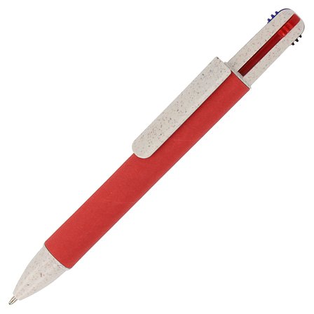 Papierkugelchreiber mit 4 Schreibfarben Hanna