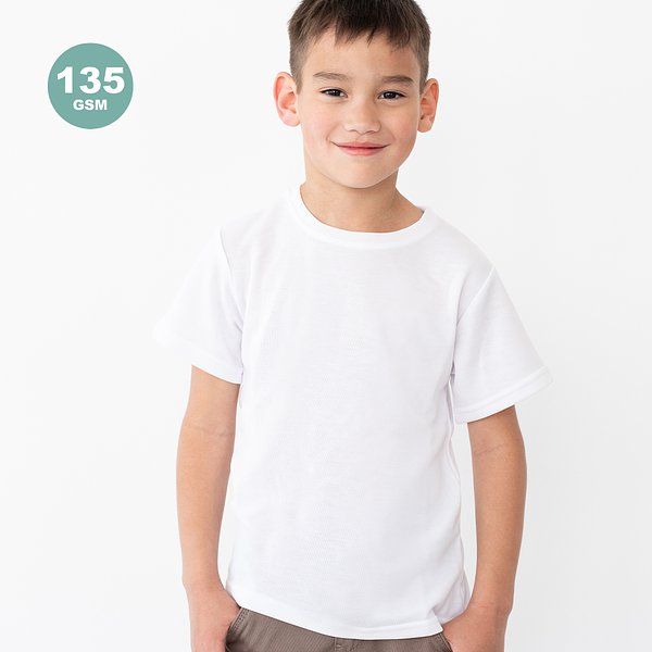 Kinder Weiß T-Shirt Idcom